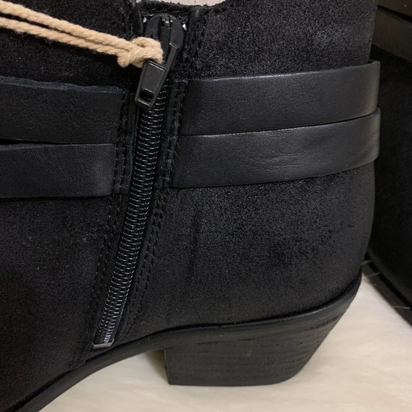 FAT FACE Black Leather EMMA STRAPPY Ankle Boots Sz 8 NWT - Picture 7 of 15